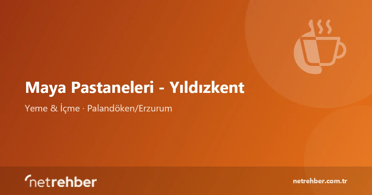 Maya Pastaneleri - Yıldızkent kapak görseli