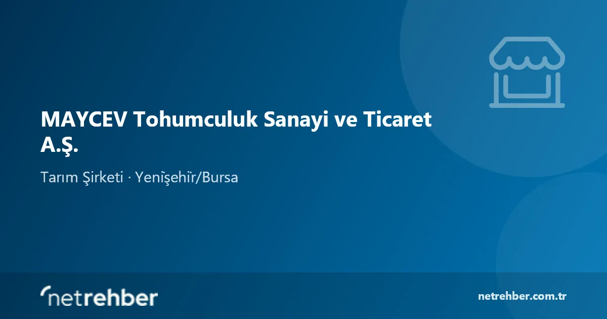 MAYCEV Tohumculuk Sanayi ve Ticaret A.Ş. kapak görseli