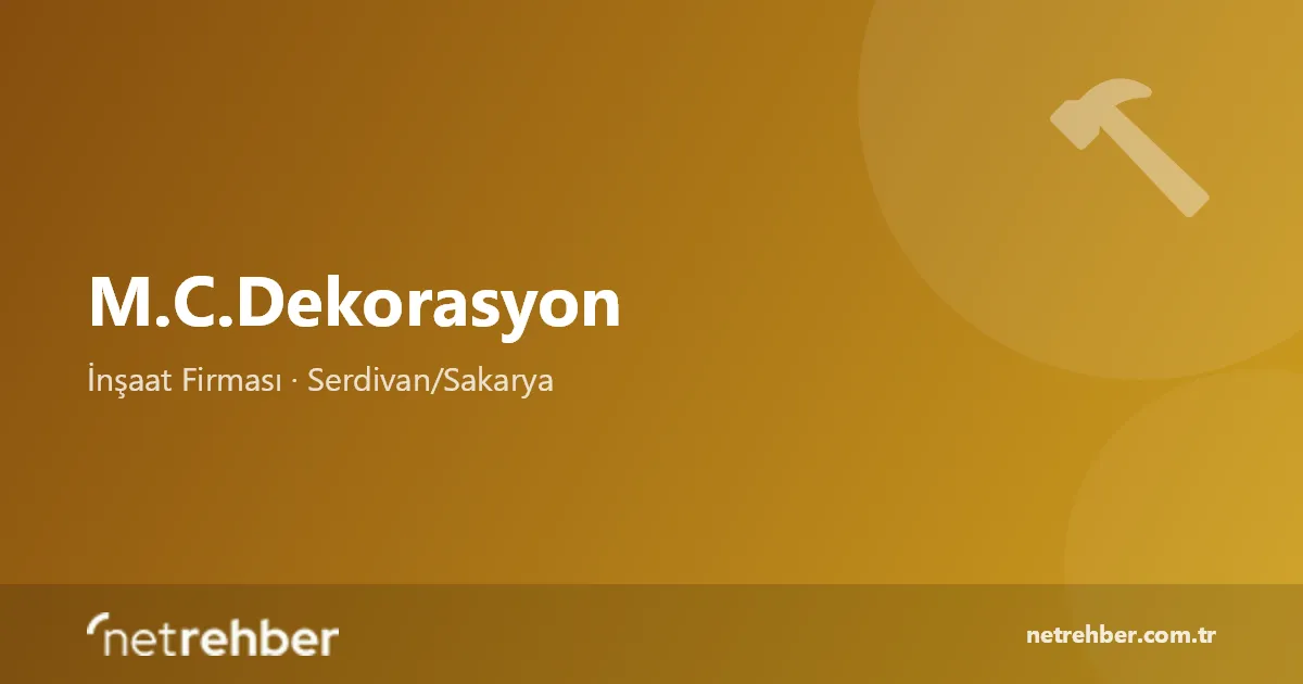 M.C.Dekorasyon kapak görseli