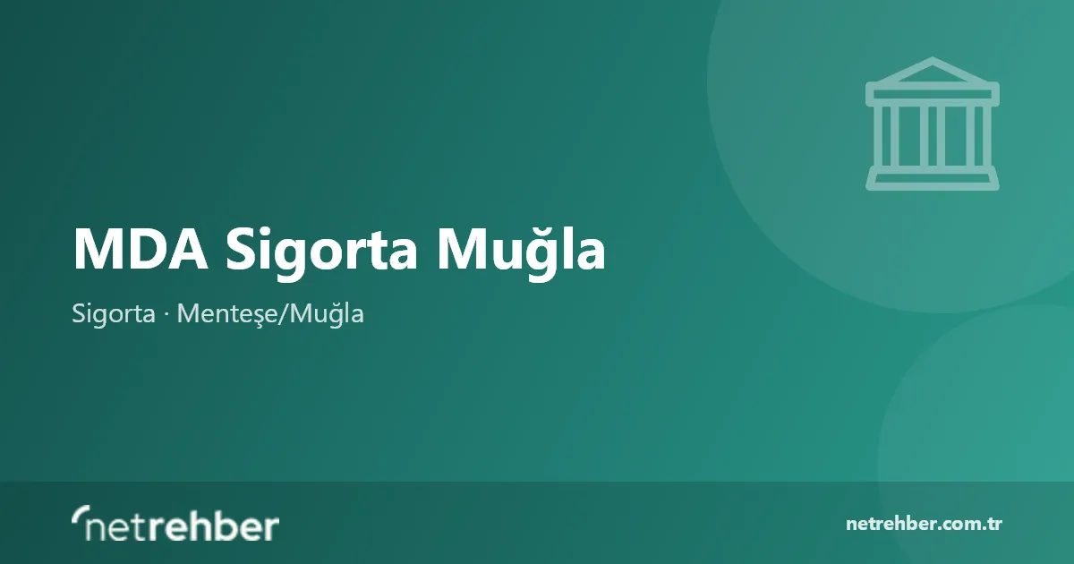 MDA Sigorta Muğla kapak görseli
