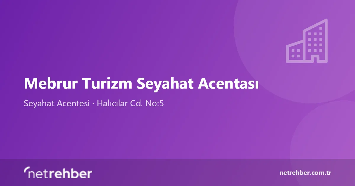 Mebrur Turizm Seyahat Acentası kapak görseli