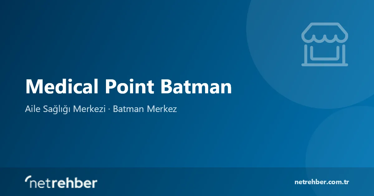 Medical Point Batman kapak görseli