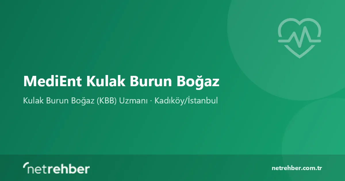 MediEnt Kulak Burun Boğaz kapak görseli