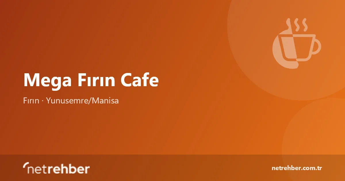 Mega Fırın Cafe kapak görseli
