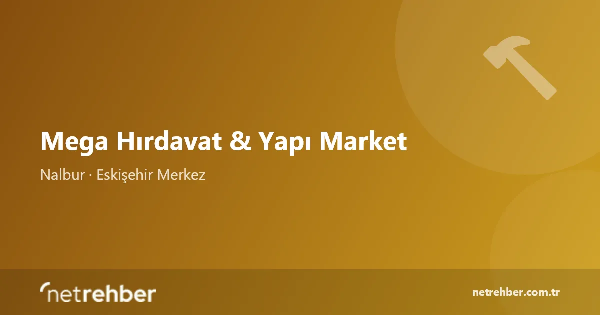 Mega Hırdavat & Yapı Market kapak görseli