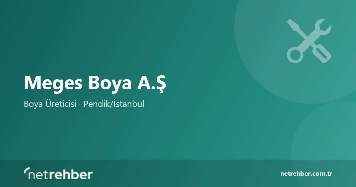 Meges Boya A.Ş kapak görseli