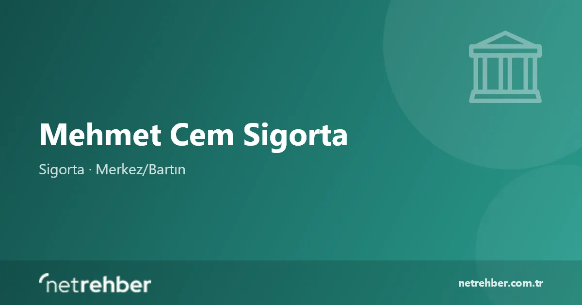 Mehmet Cem Sigorta kapak görseli