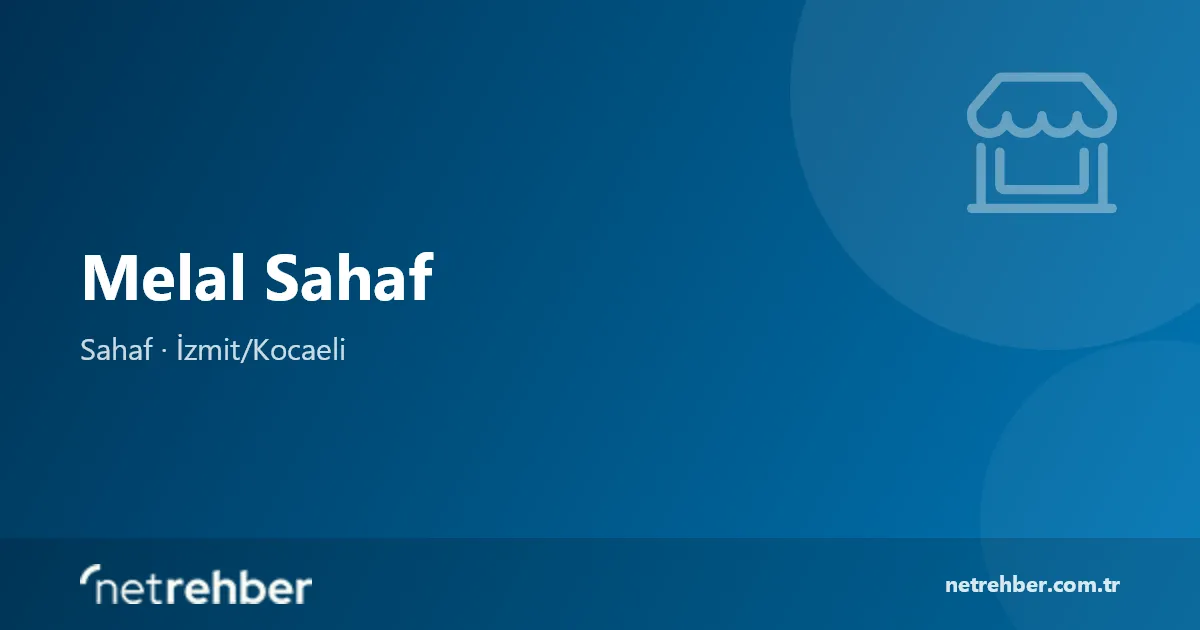 Melal Sahaf kapak görseli