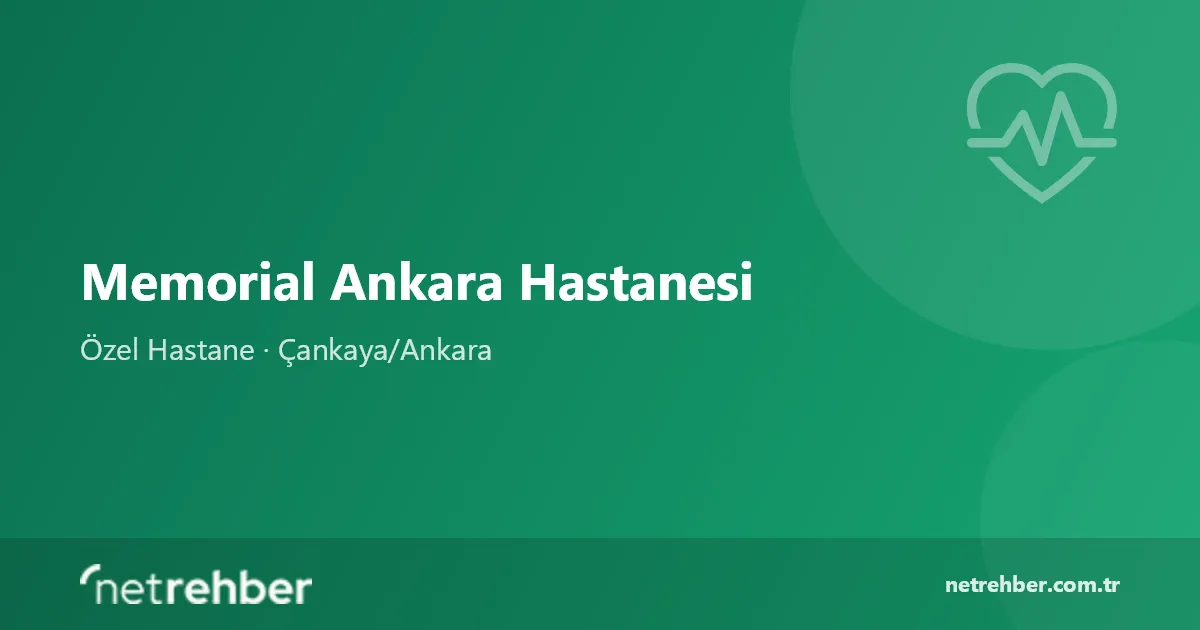 Memorial Ankara Hastanesi kapak görseli