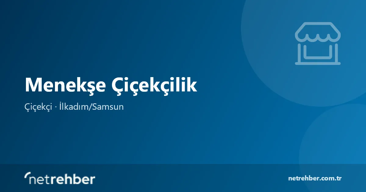 Menekşe Çiçekçilik kapak görseli
