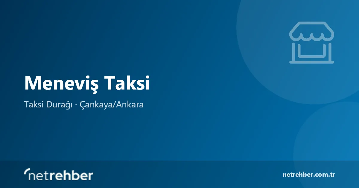 Meneviş Taksi kapak görseli