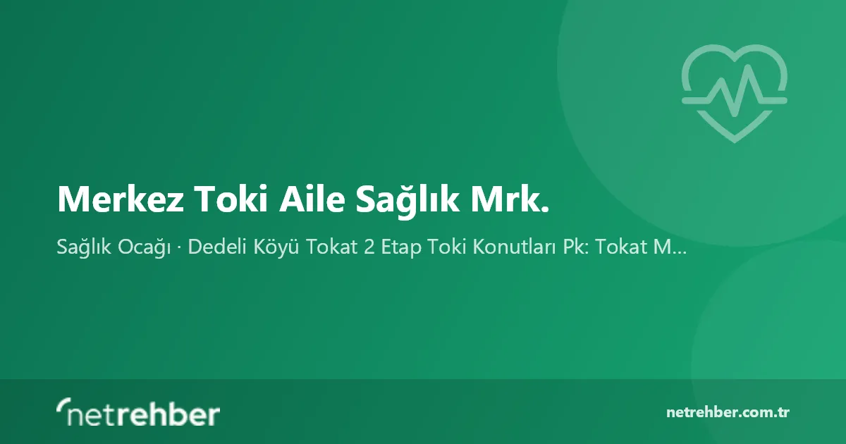 Merkez Toki Aile Sağlık Mrk. kapak görseli