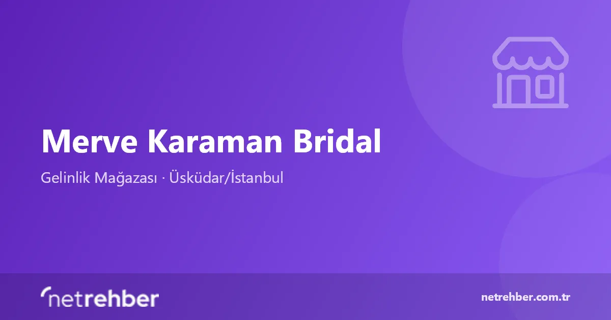 Merve Karaman Bridal kapak görseli