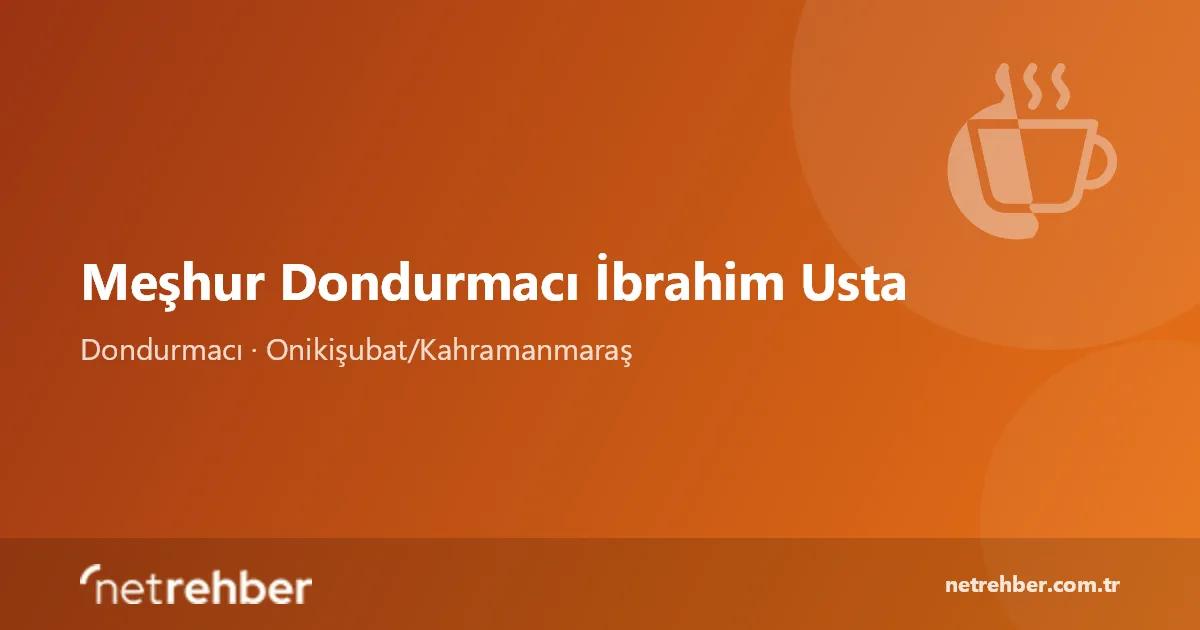Meşhur Dondurmacı İbrahim Usta kapak görseli