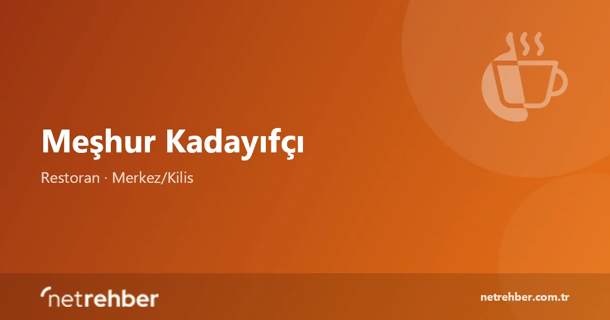 Meşhur Kadayıfçı kapak görseli