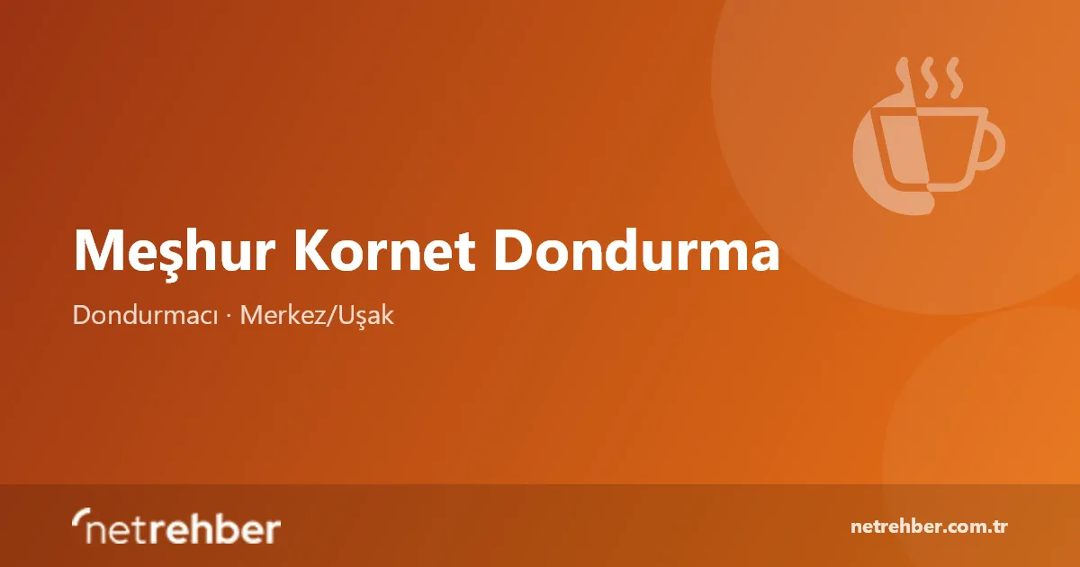 Meşhur Kornet Dondurma kapak görseli