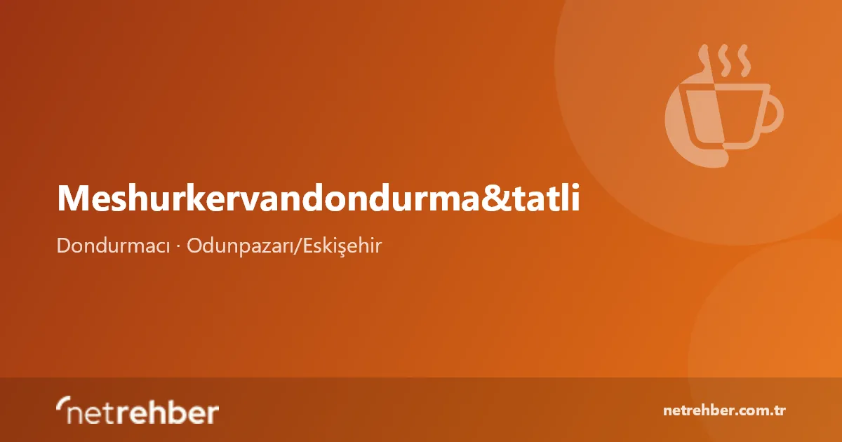 Meshurkervandondurma&tatli kapak görseli