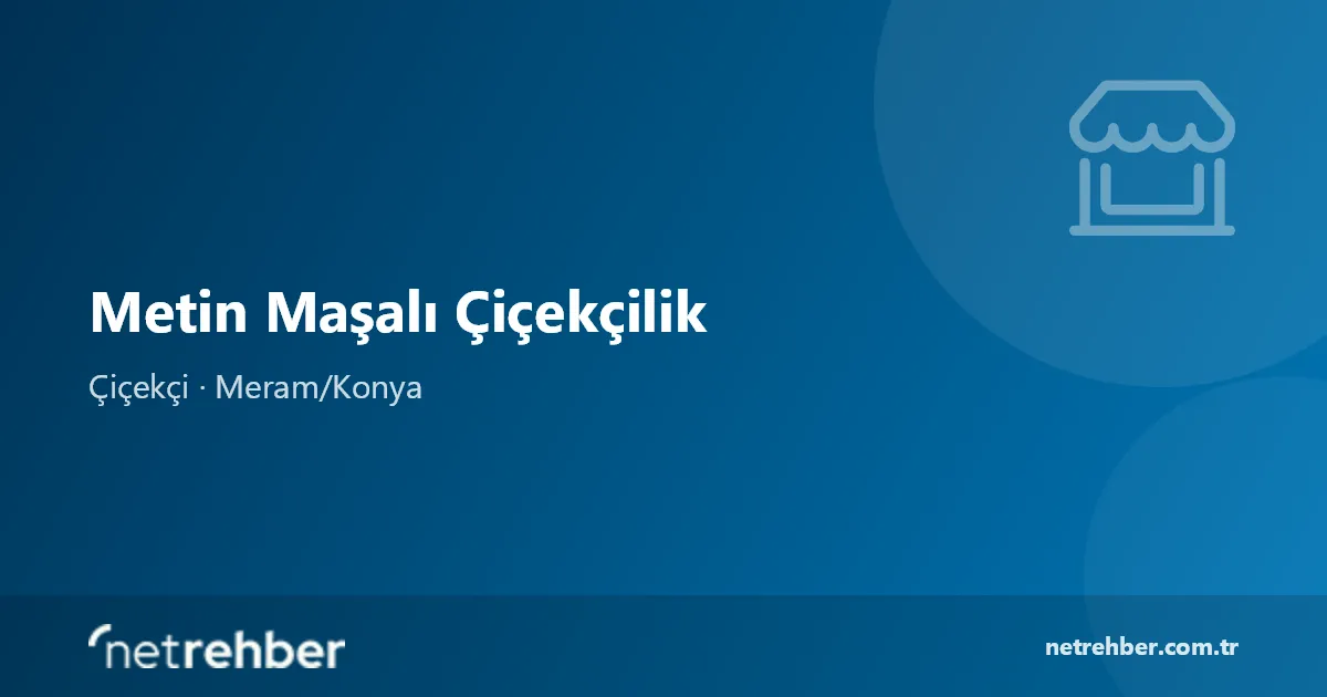 Metin Maşalı Çiçekçilik kapak görseli