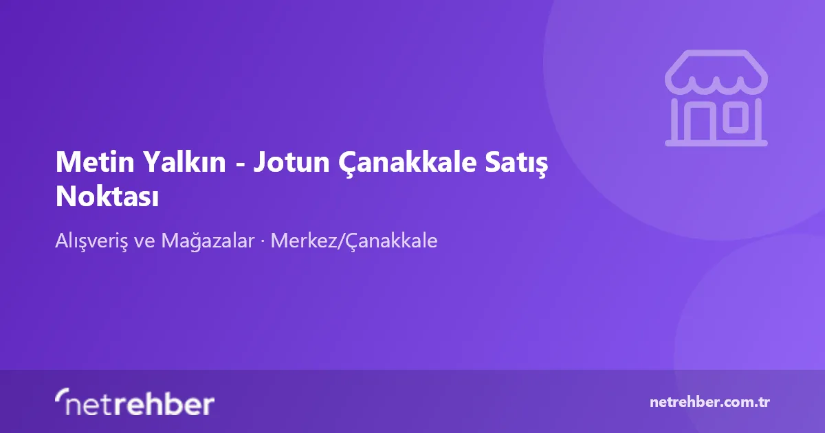 Metin Yalkın - Jotun Çanakkale Satış Noktası kapak görseli