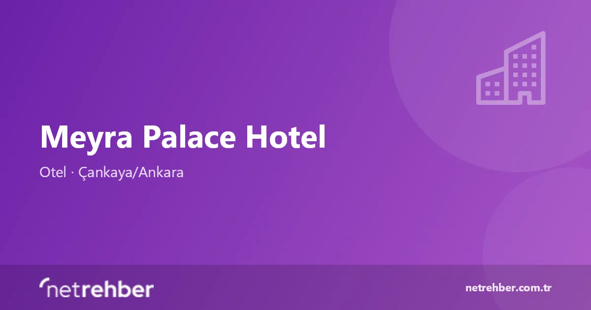 Meyra Palace Hotel kapak görseli