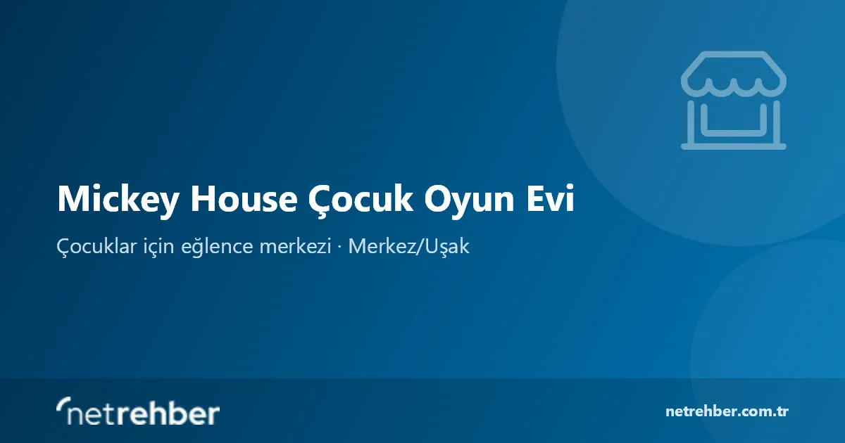 Mickey House Çocuk Oyun Evi kapak görseli