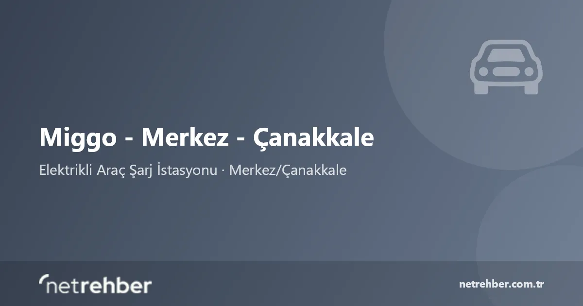 Miggo - Merkez - Çanakkale kapak görseli