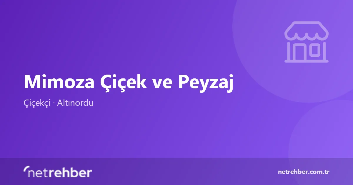Mimoza Çiçek ve Peyzaj kapak görseli