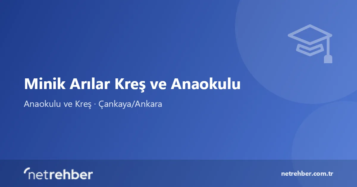 Minik Arılar Kreş ve Anaokulu kapak görseli