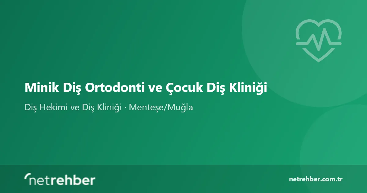 Minik Diş Ortodonti ve Çocuk Diş Kliniği kapak görseli