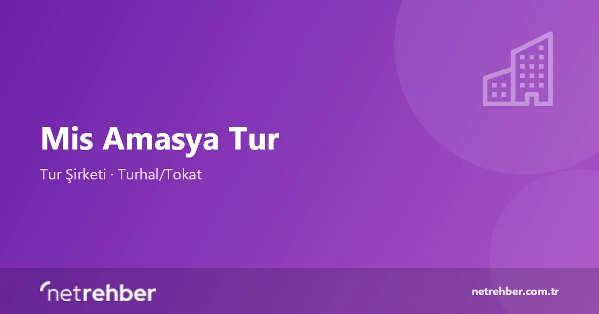 Mis Amasya Tur kapak görseli