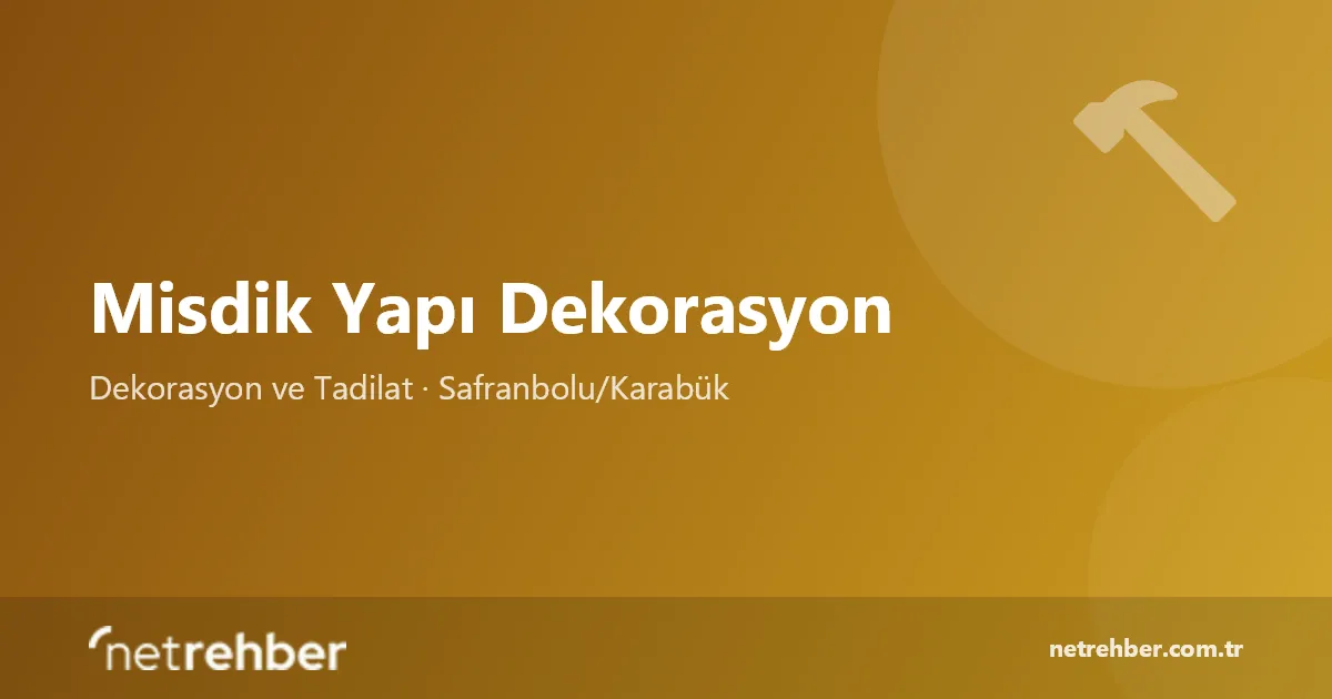Misdik Yapı Dekorasyon kapak görseli