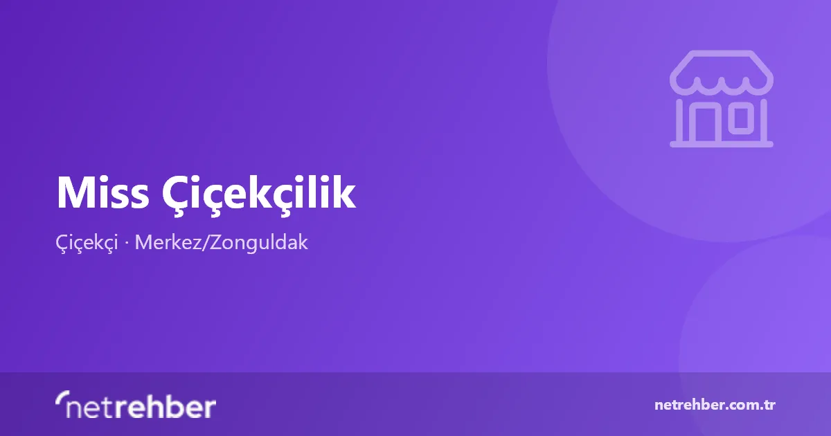 Miss Çiçekçilik kapak görseli