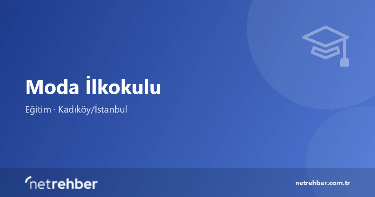 Moda İlkokulu kapak görseli