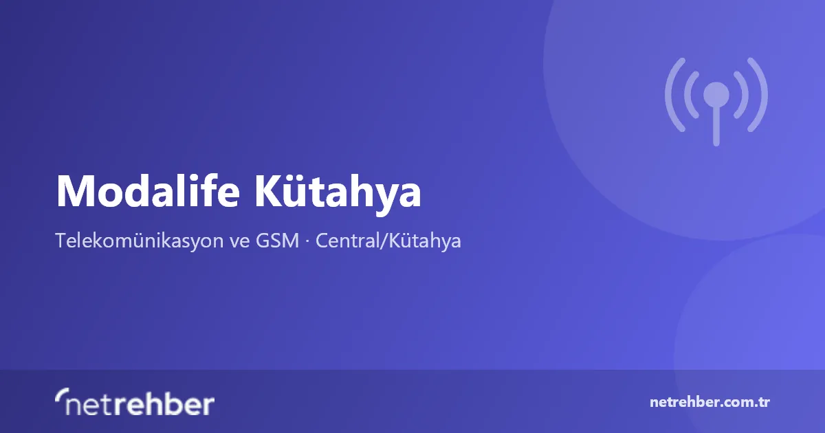 Modalife Kütahya kapak görseli