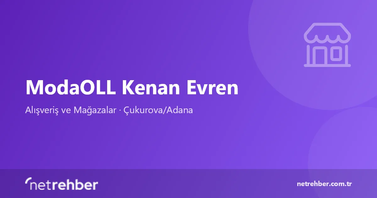 ModaOLL Kenan Evren kapak görseli