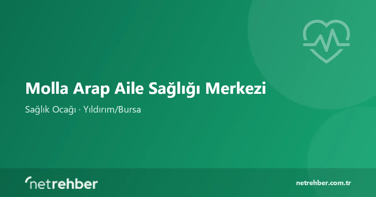 Molla Arap Aile Sağlığı Merkezi kapak görseli