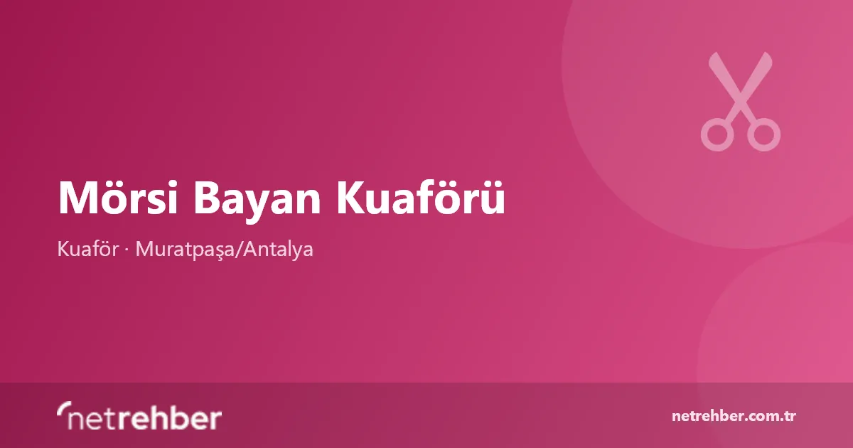 Mörsi Bayan Kuaförü kapak görseli