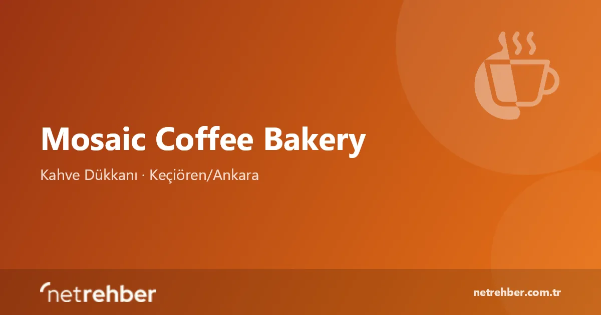Mosaic Coffee Bakery kapak görseli