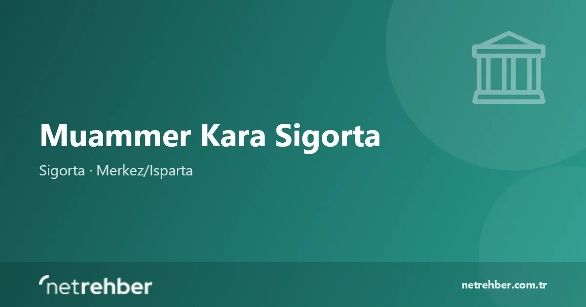 Muammer Kara Sigorta kapak görseli
