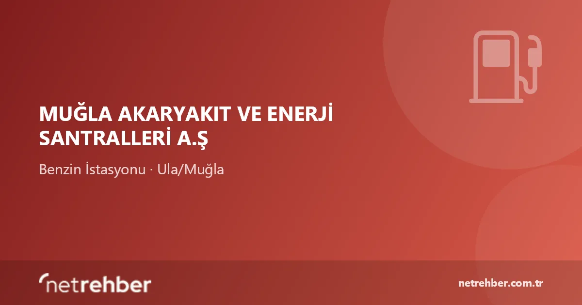 Muğla Akaryakıt ve Enerji Santralleri A.Ş kapak görseli