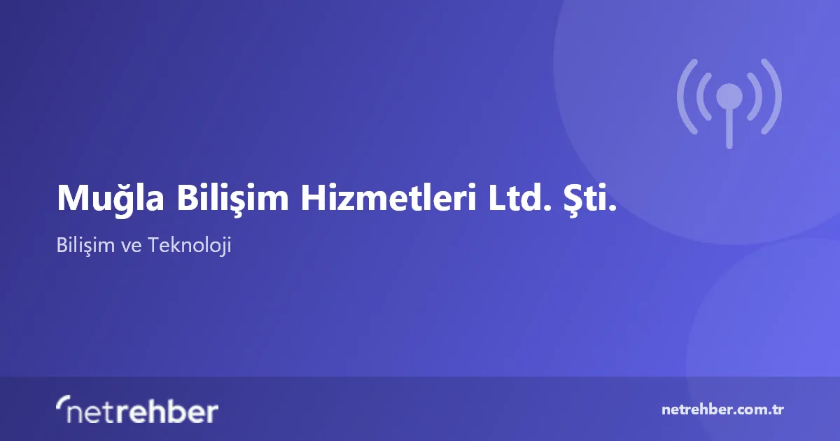 Muğla Bilişim Hizmetleri Ltd. Şti. kapak görseli