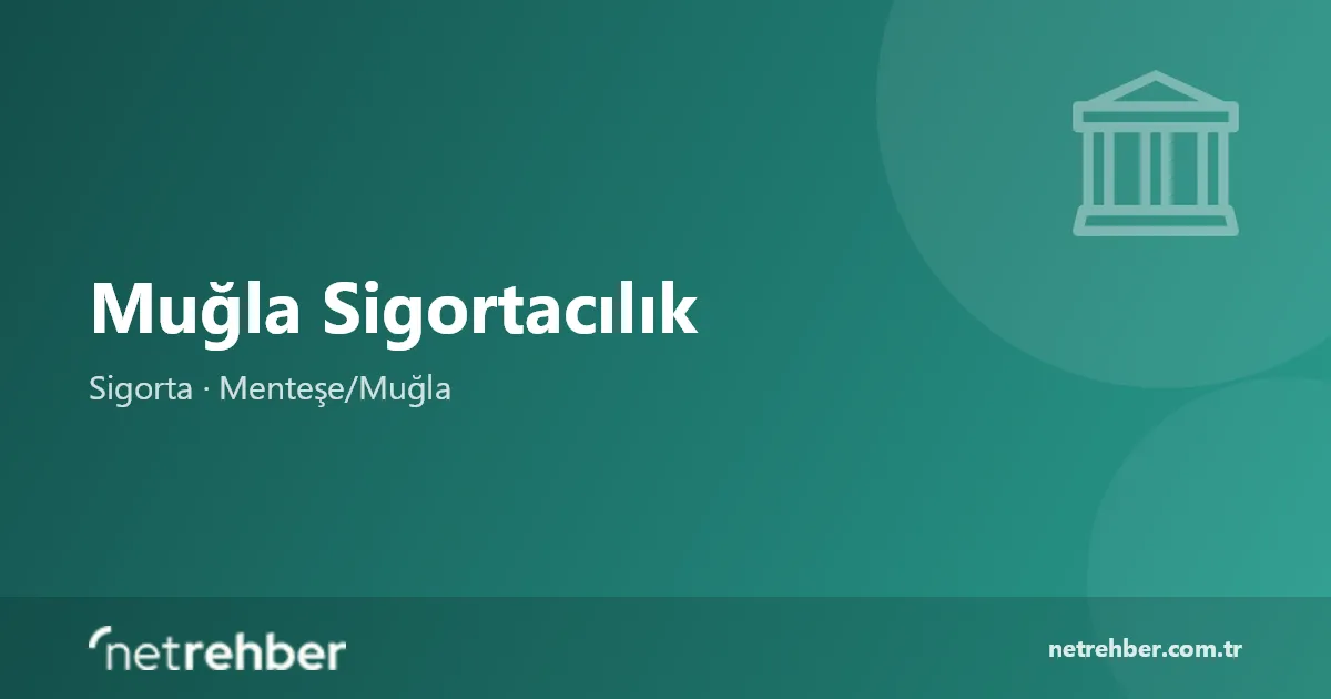 Muğla Sigortacılık kapak görseli