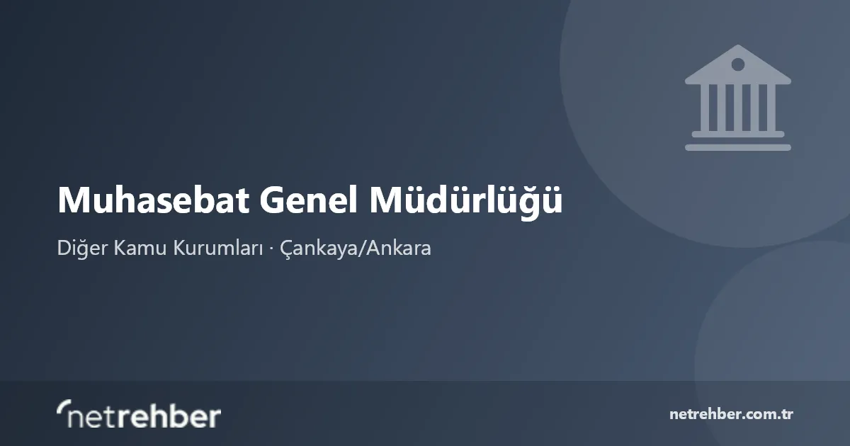 Muhasebat Genel Müdürlüğü kapak görseli