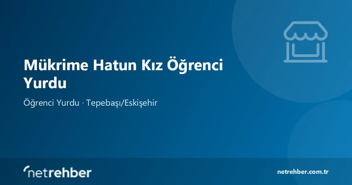Mükrime Hatun Kız Öğrenci Yurdu kapak görseli