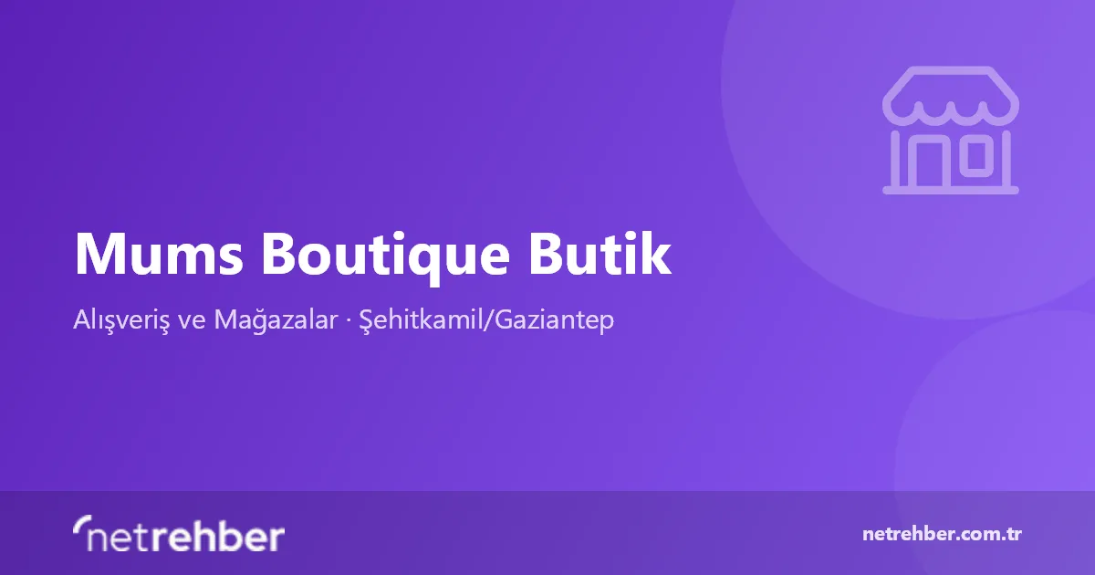 Mums Boutique Butik kapak görseli