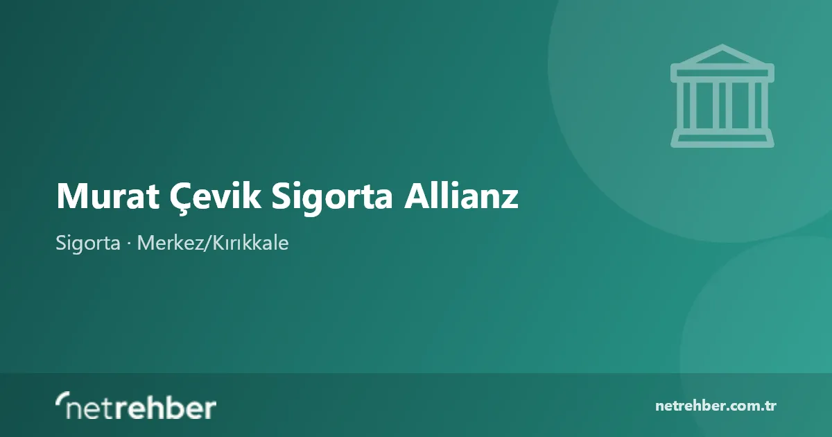 Murat Çevik Sigorta Allianz kapak görseli