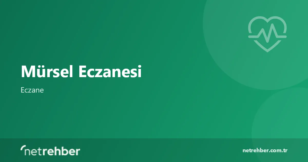 Mürsel Eczanesi kapak görseli