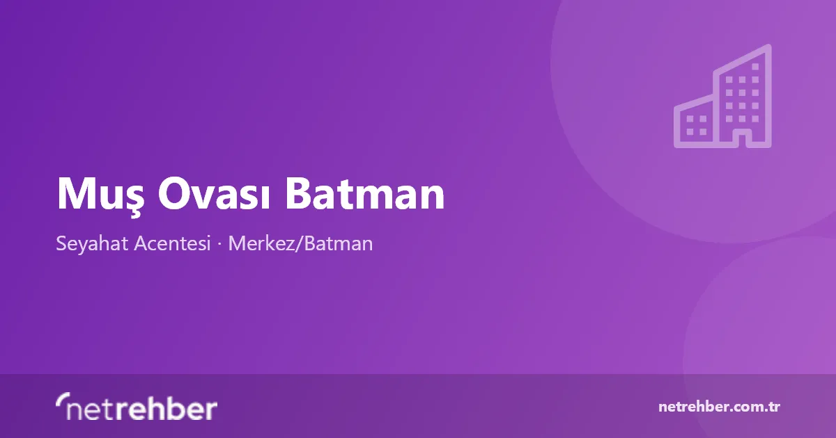 Muş Ovası Batman kapak görseli