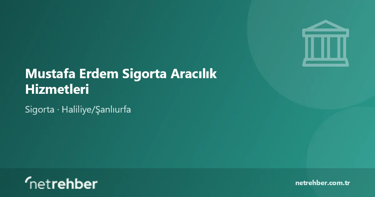 Mustafa Erdem Sigorta Aracılık Hizmetleri kapak görseli