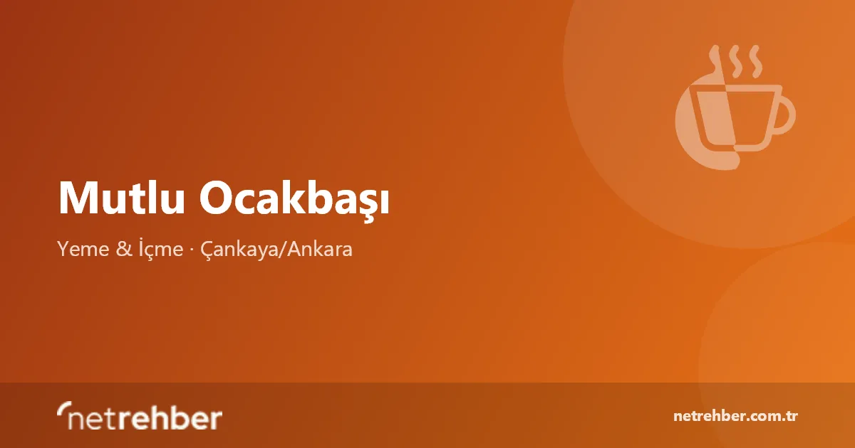 Mutlu Ocakbaşı kapak görseli